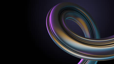 renderizado en 3d de bucle de colores con diferentes luces