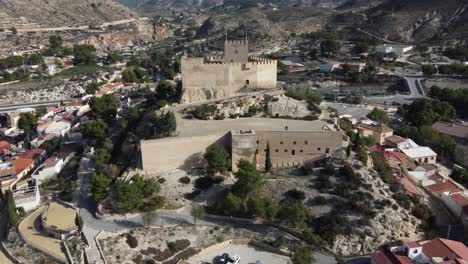 Orbiting around the Petrer arab castle, Spain