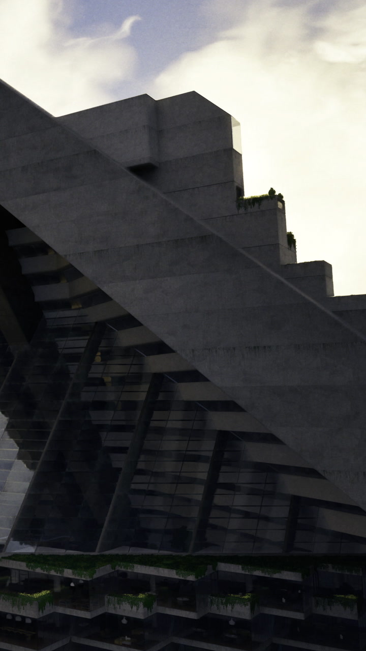 Modern architecture features unique angles and organic lines in cities