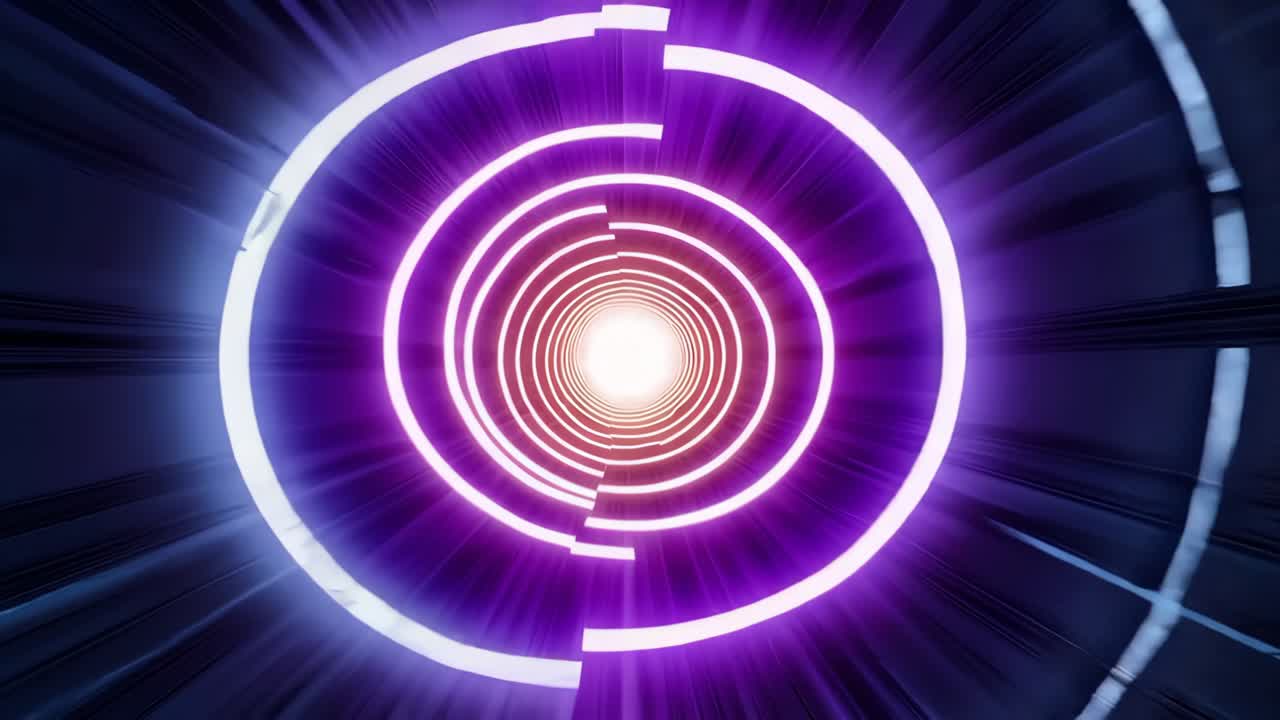 túnel de resplandor abstracto