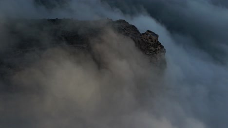 cableway above the clouds at table mountain