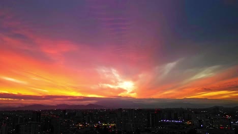 Hyperlapse-Eines-Sonnenuntergangs-Aus-Dem-Land-Chile