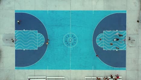 cancha de baloncesto de la playa de venecia