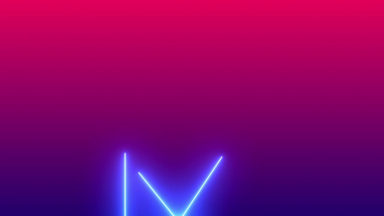 Neon laser light flying upwards