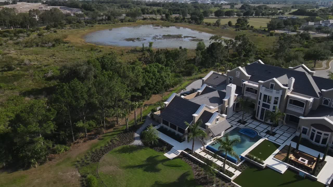 luxury South Florida living next to retention ponds for storm water