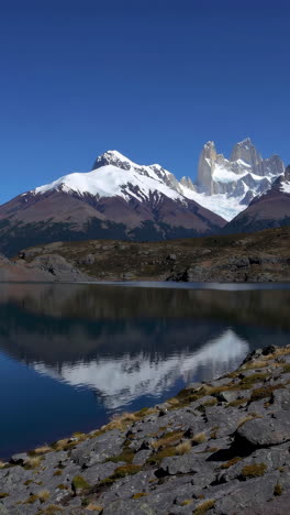 stunning mountain reflections in patagonia