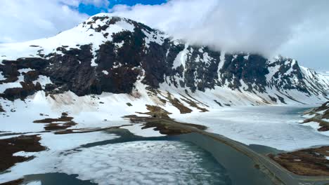 imágenes aéreas de la hermosa naturaleza de noruega.