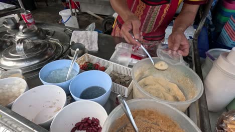 sequential preparation of a soy milk based dessert