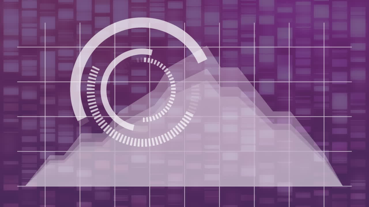 gráfico de datos digitales creciendo en un fondo de discoteca