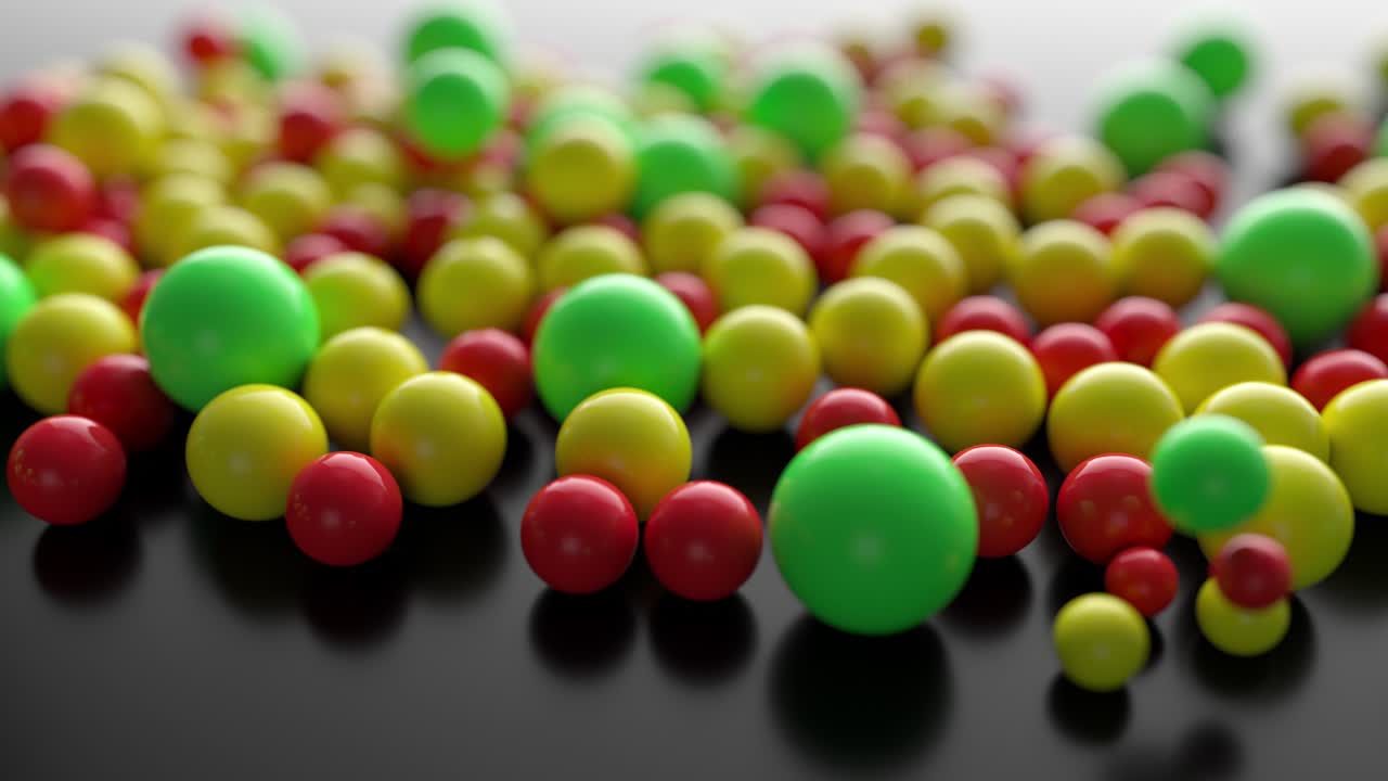 bolas abstractas de colores