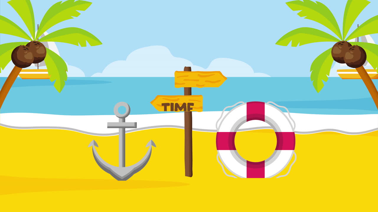 여름 시간 휴가를 즐기십시오.