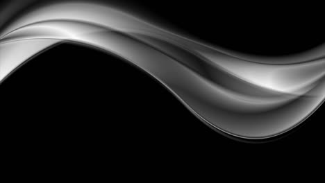 abstract dark grey smooth glossy waves motion background