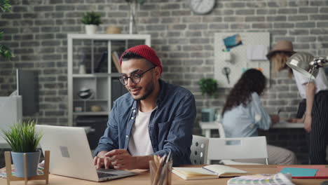 creative team working in a modern office