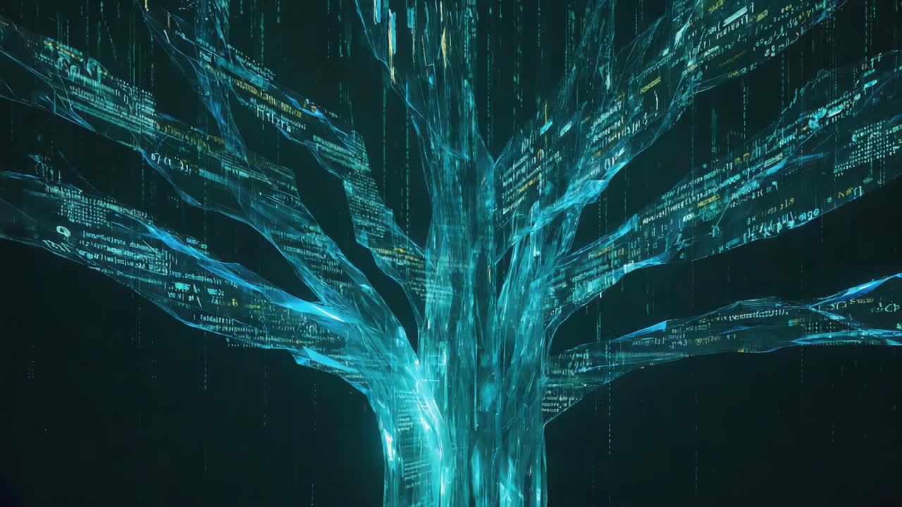 Digital Data Tree: Abstract Network of Information