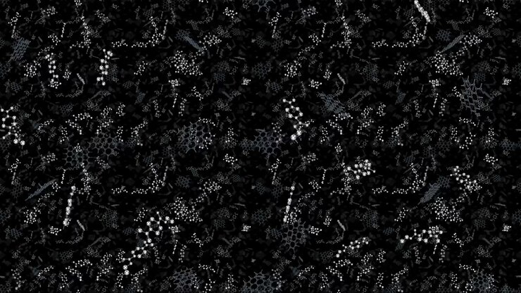 Graphene Nanoplatelets PET loop tile falling background. This Polyethylene terephthalate and graphene footage is loopable and tileable and can create an endless and seamless background texture