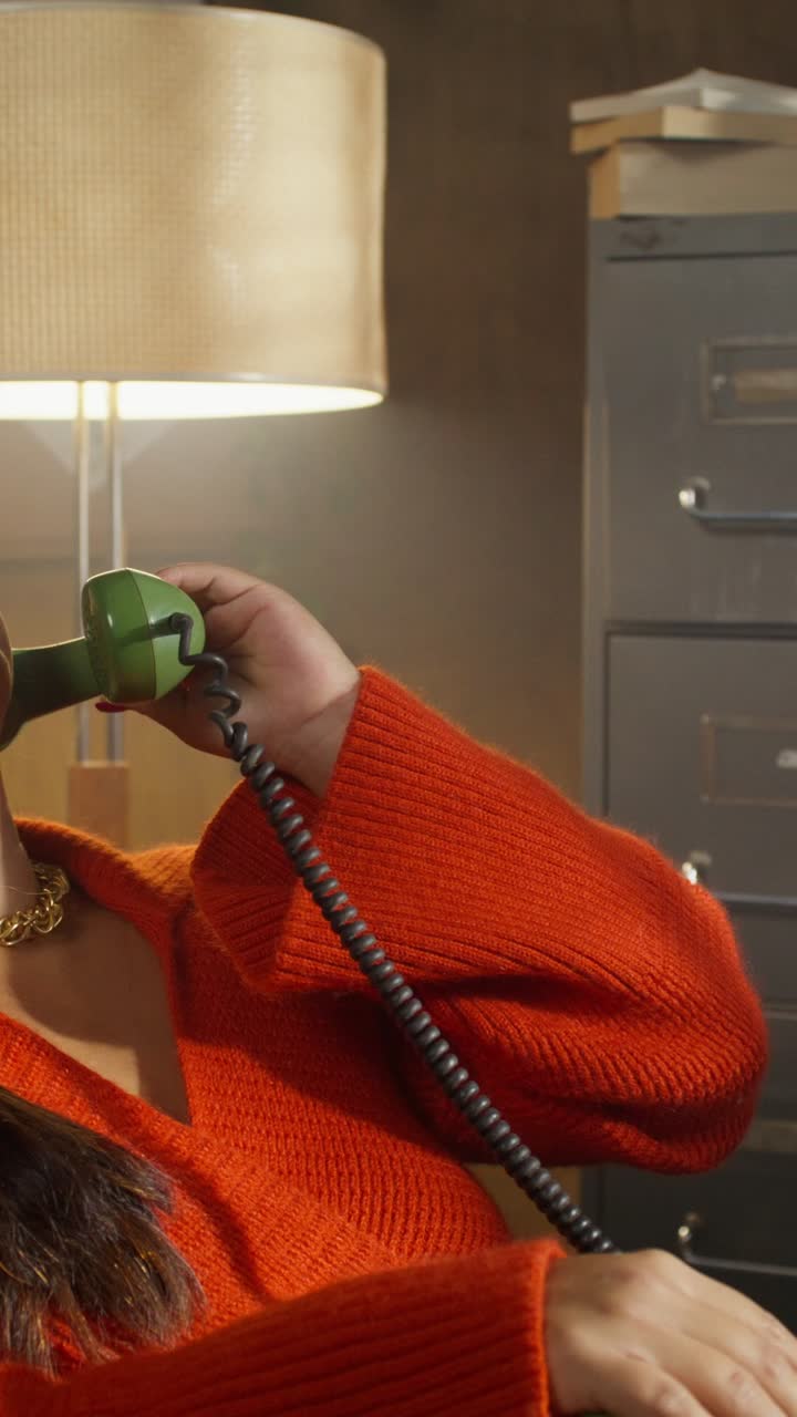 Woman on the phone in an office