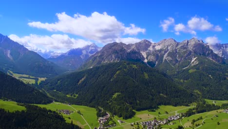 scenic view of the beautiful landscape in the alps