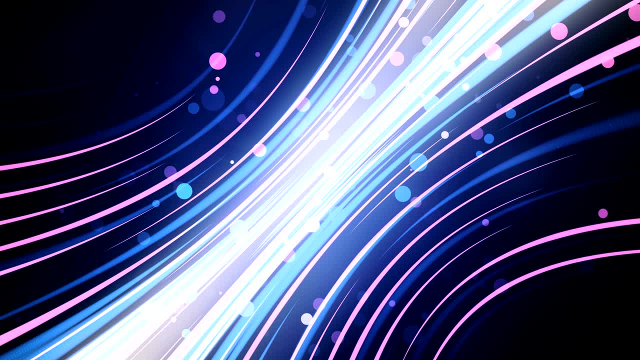 ネオンの光の筋