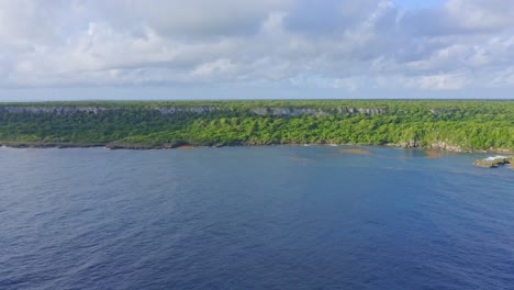 panoramic view of the vast nature landscape of parque nacional cotubanama in dominican republic