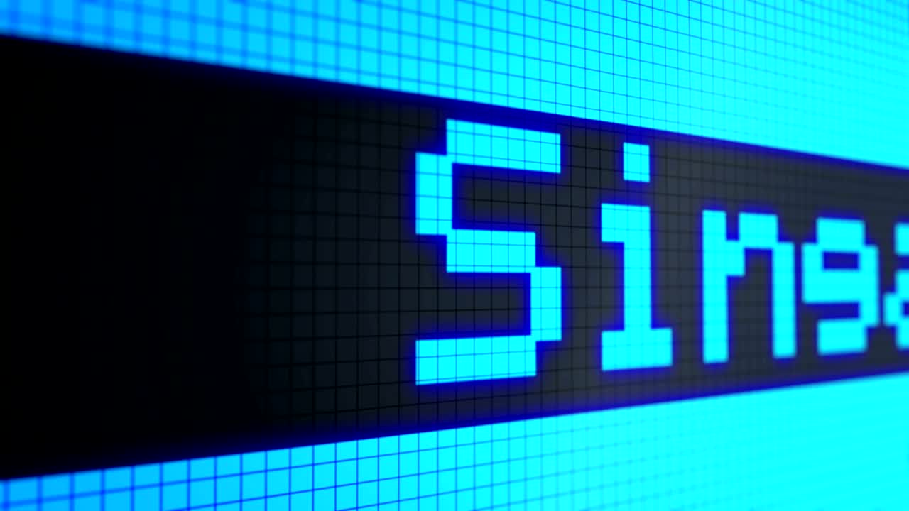 цикличный анимационный фон: бегущие линии - тикер, текст: "лондон нью-йорк сингапур гонконг токио цюрих" светло-голубой цвет на черном экране. глобальные финансовые центры. пиксели. 4k. бесперебойная цикл.