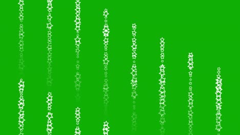 spinning stars pattern motion graphics with green screen background