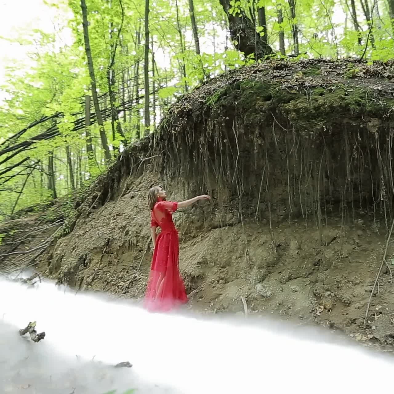 Beautiful Nymph In The Forest