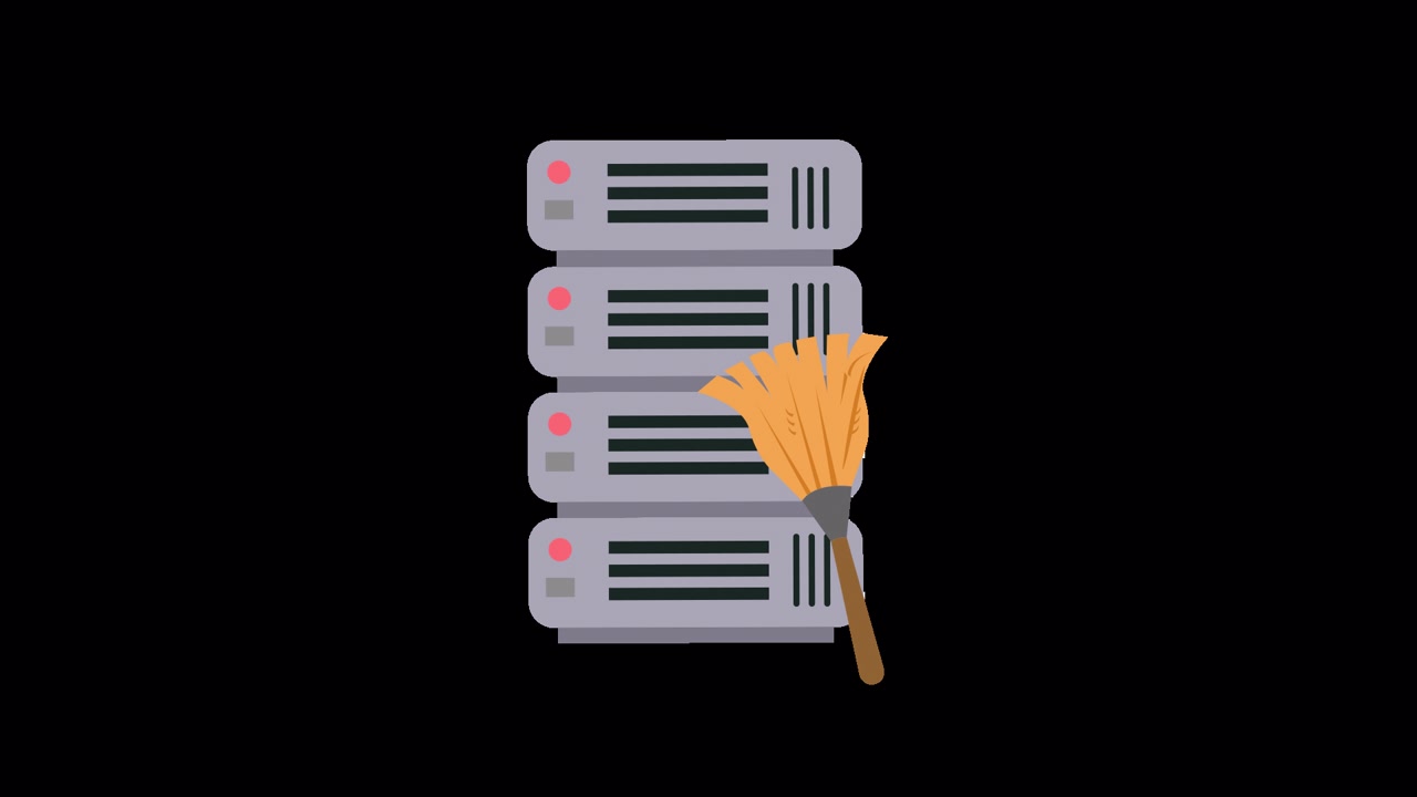 Server animati puliti da una scopa