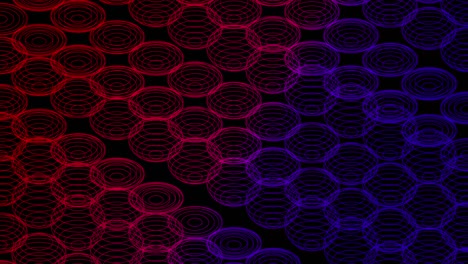 abstract line 3d virtual isometric sphere lighting moving, technology network digital data transfer concept design, glowing on black background seamless looping animation 4k with matte alpha channel