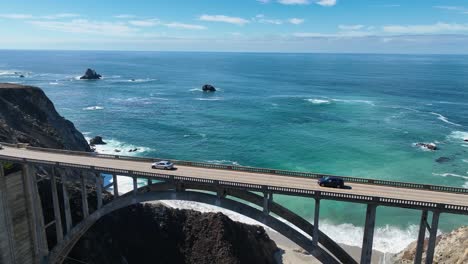 bixby creek bridge at highway 1 in california united states