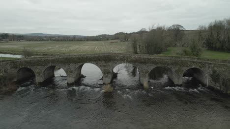 Stone-Arch-Bridge-Spanning-The-Slane-River-In-Wexford,-Ireland