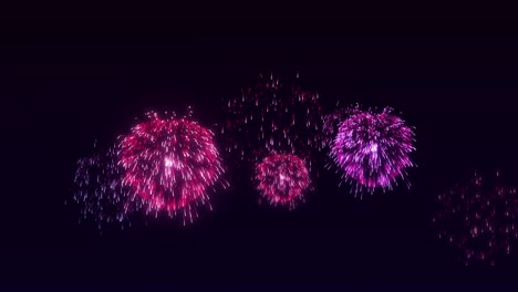 heart particle fire works effect animation
