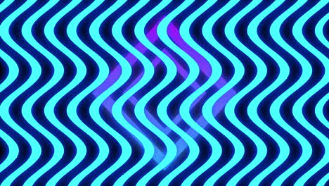 Neon blue lines wave over purple diamonds in a looping digital animation.