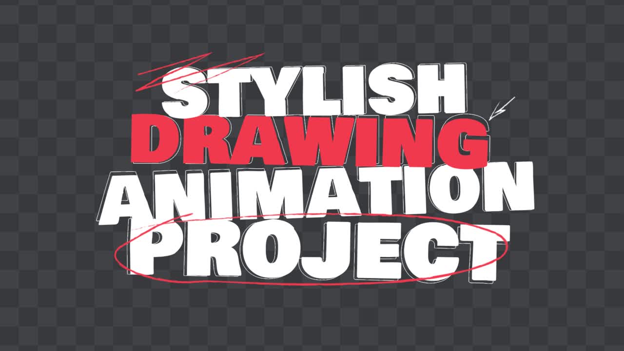 Drawing Kinetic Titles 07 Adobe After Effects 2023 Resolution 3840×2160