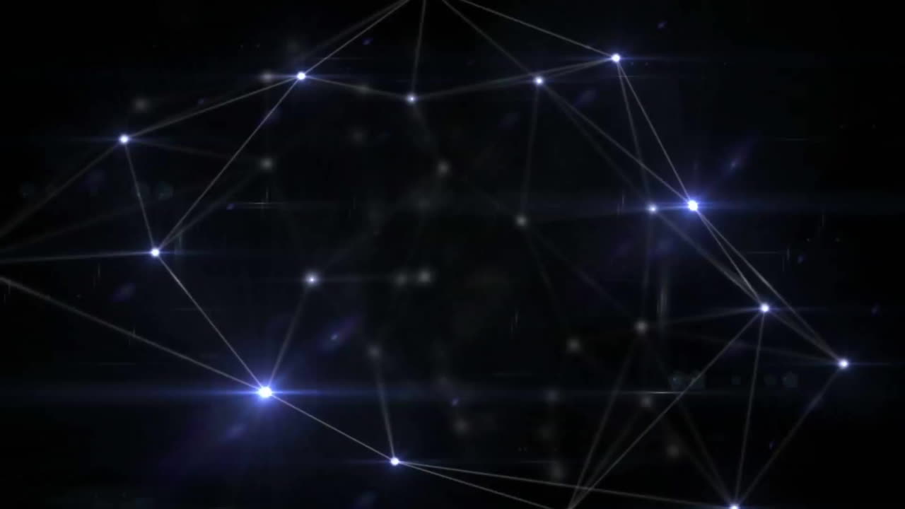 animación de senderos de luz brillante que se mueven sobre un fondo negro