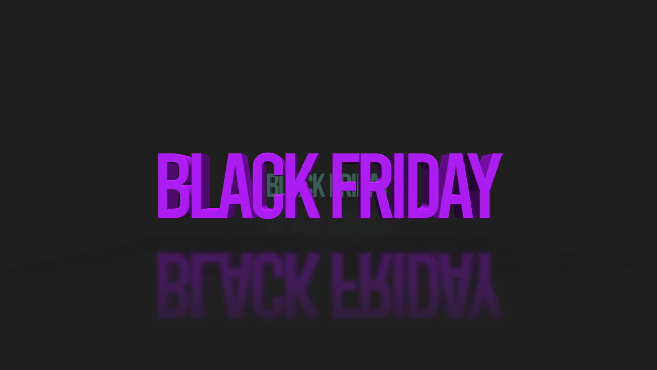 texto de viernes negro rodante en gradiente negro fresco