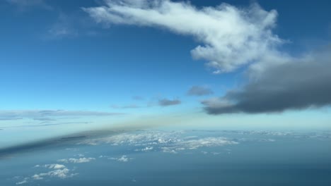 escena de nubes