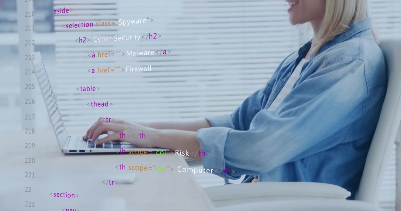 Statistical data processing against caucasian woman doctors using digital tablet at office