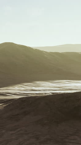 a vast desert landscape on mars