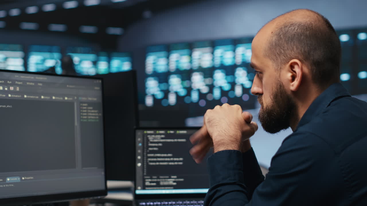 It support employee monitors energy consumption across operational server racks