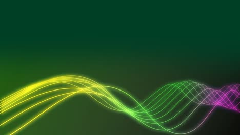 luces brillantes sobre un fondo verde