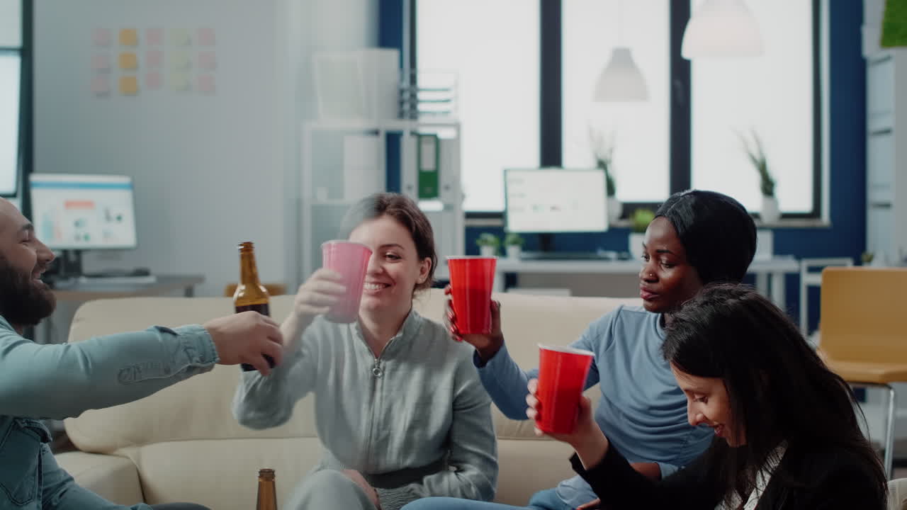 Creative influencer with headphones ready to speak during podcast