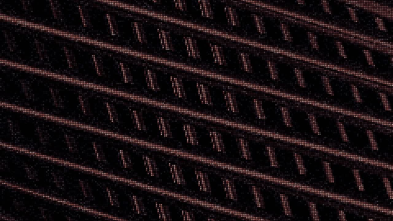 Abstract Geometric Pattern with Red and Black Dots