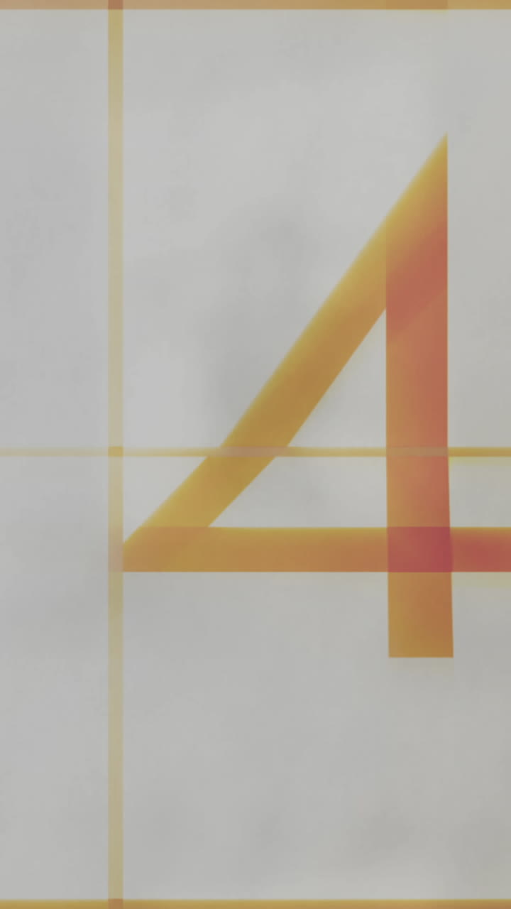 cuenta atrás contra un fondo gris 4k