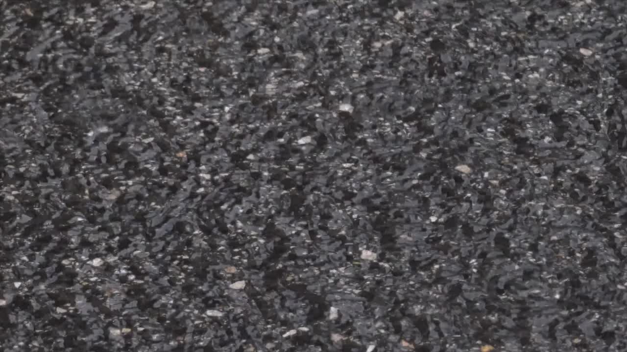 아스팔트에 비가 내리는 아름다운 리스본 거리 가까이