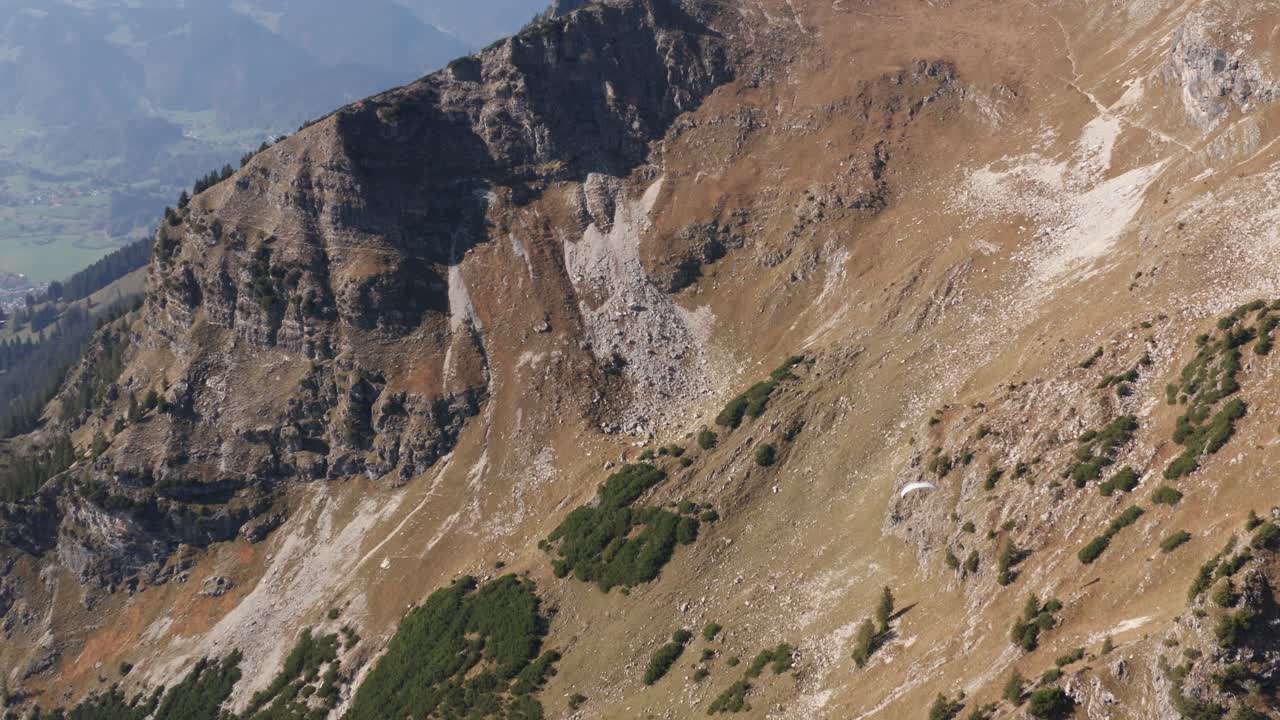 parapente de montaña épica | alpes bávaros | 4k d-log rec709: perfecto para gradación de color