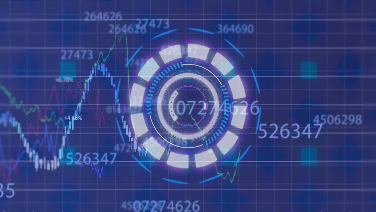 Animation of data processing over scope scanning