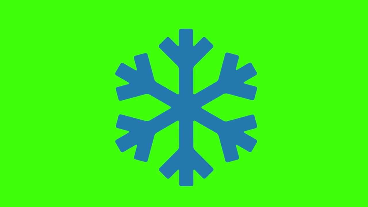 green screen , party icon , snowflake