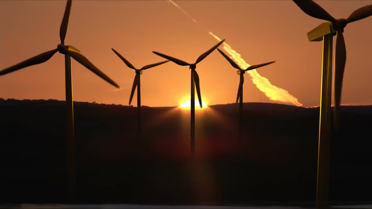 Wind Turbines in motion