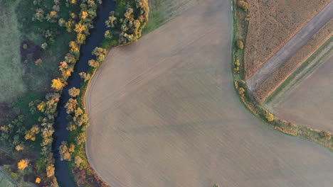 beautiful autumn scenery landscape in hungary