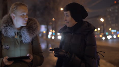 they have time to talk during evening walk